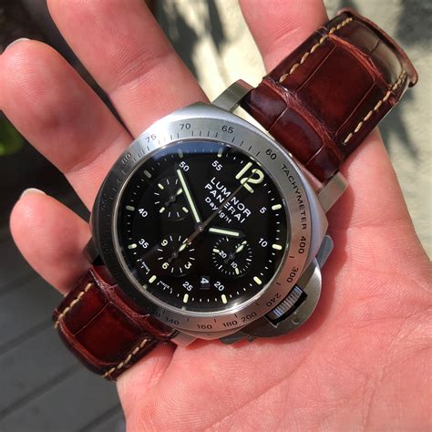 panerai daylight chronograph replica|luminor panerai daylight watch.